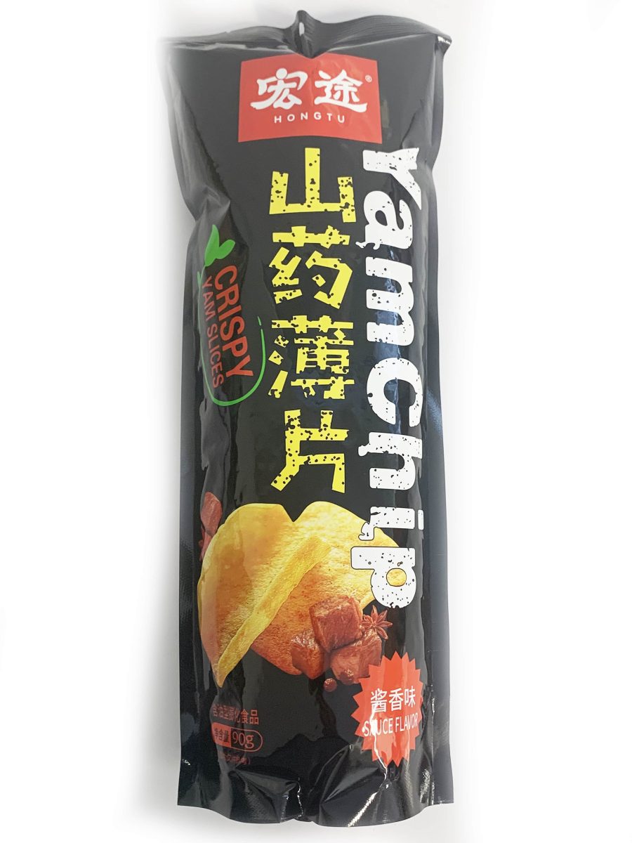 宏途山药脆片酱香味90G*40 HT YAM CHIP JX