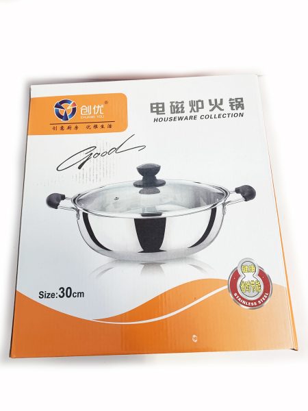 创优圆锅(无格)30CM 1*20 CY METAL ROUND WOK