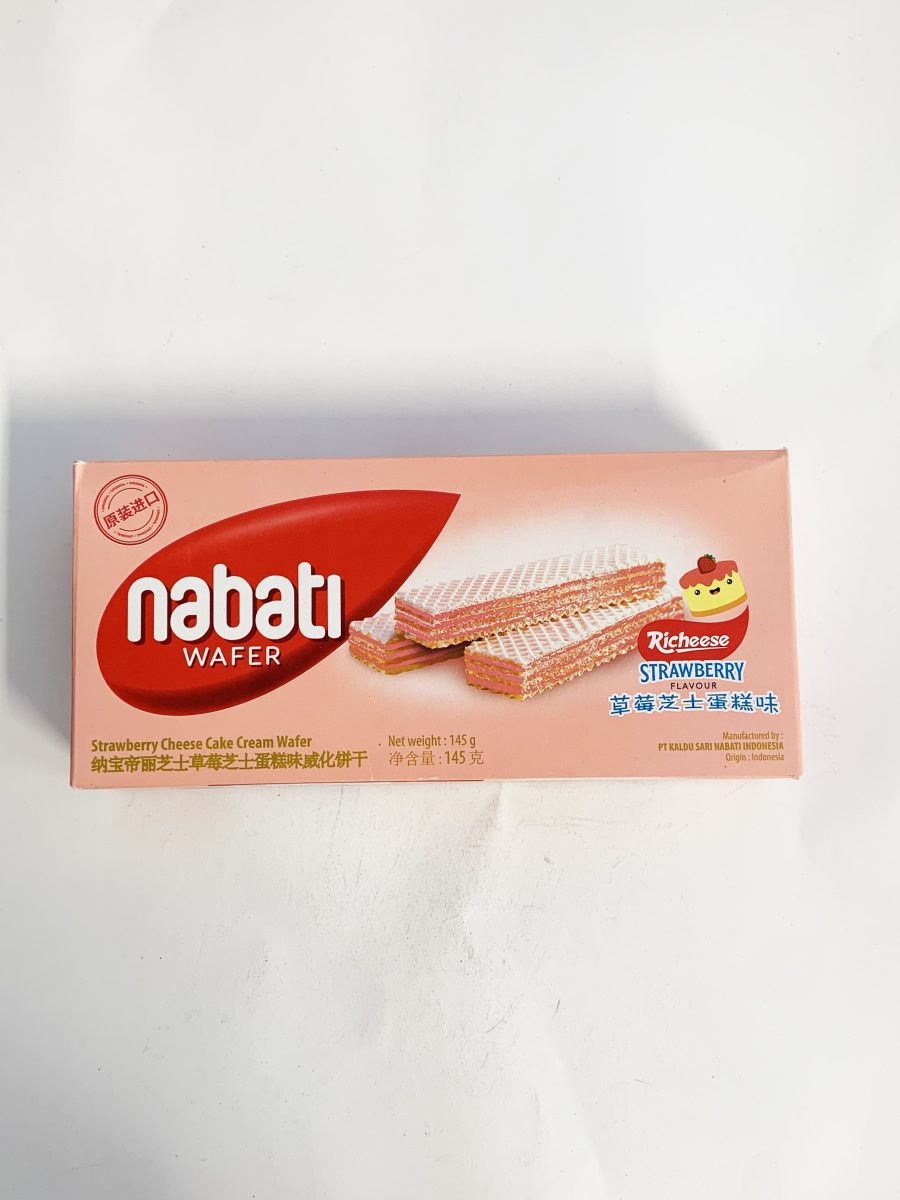 丽芝士威化饼(草莓味)145G*24 RC NABATI STWBRY WAFER
