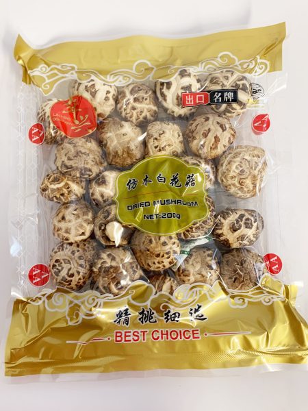 年兴仿木白花菇4-5CM 200G*50 LH DRIED WHITE FLOWER MUSHROOM