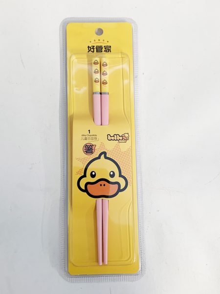 小黄鸭合金筷(儿童筷1对装) 1*20*12 XHYH KIDS CHOPSTICKS K8510