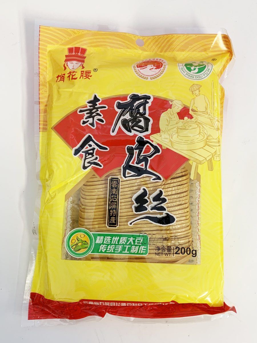石屏腐皮丝袋装200G*24 SHI PING BEANCURD STRIPS