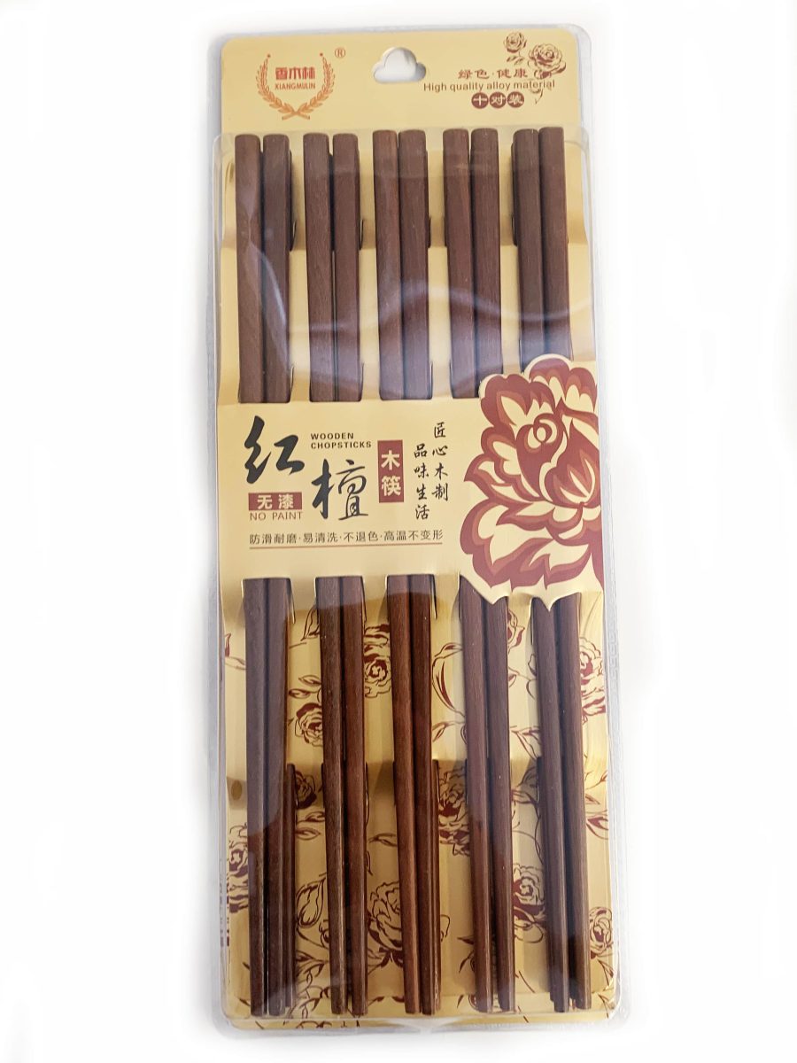 香木林无漆红檀木筷1*100 XML CHOPSTICKS #765