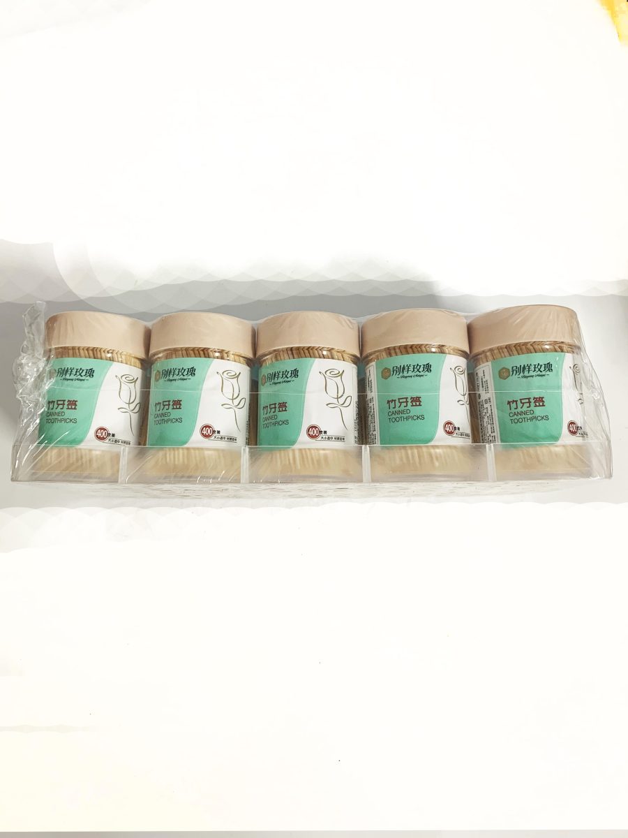 别样玫瑰400支罐装竹牙签 1PKT=10小瓶 BYMG TOOTHPICK 400/JAR