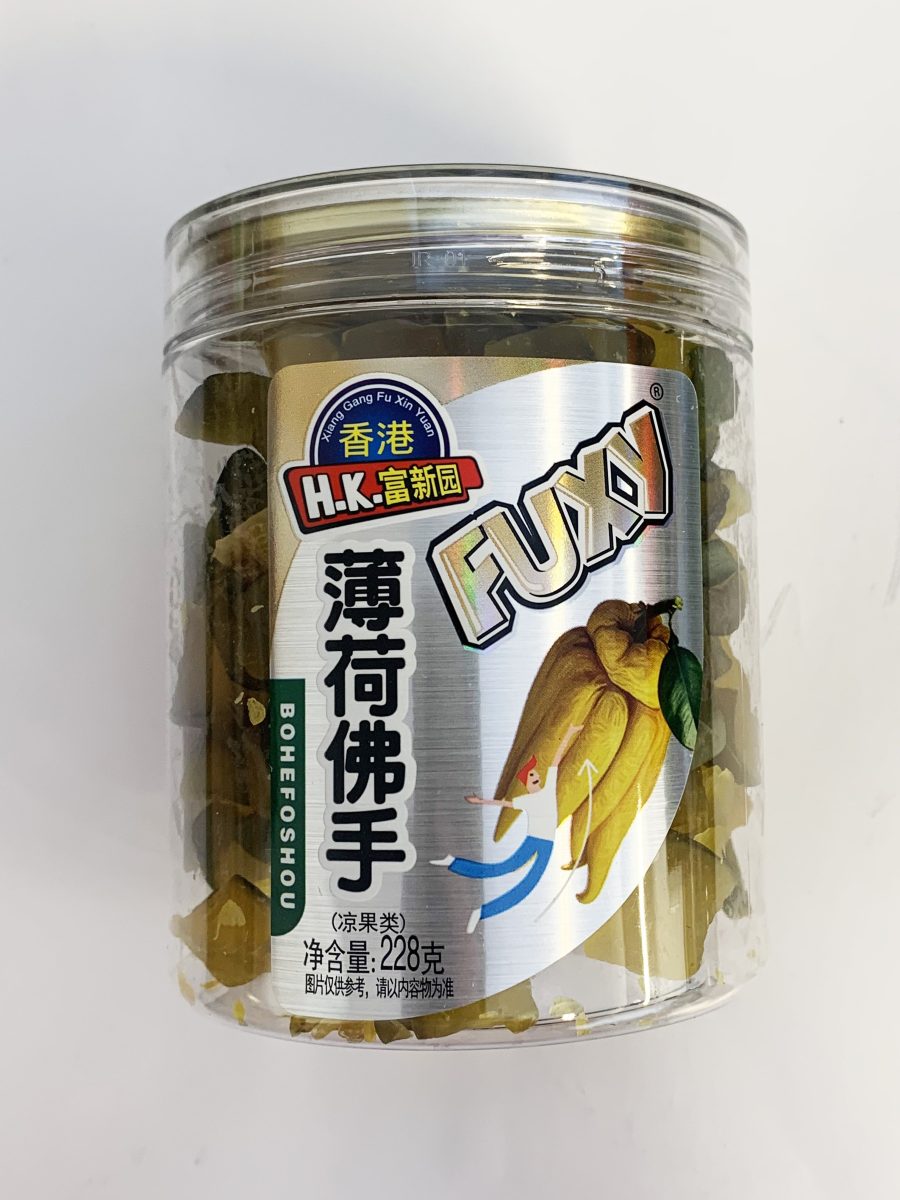 富新园瓶装佛手228G*24 FXY PRESERVED PEPERMINT BERGAMOT SLICE