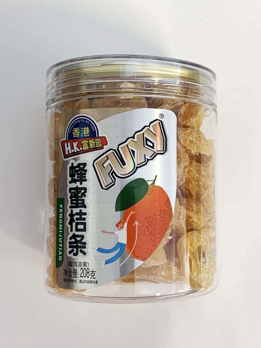 富新园瓶装柑桔条208G*24 FXY PRESERVED TANGERINE STRIP