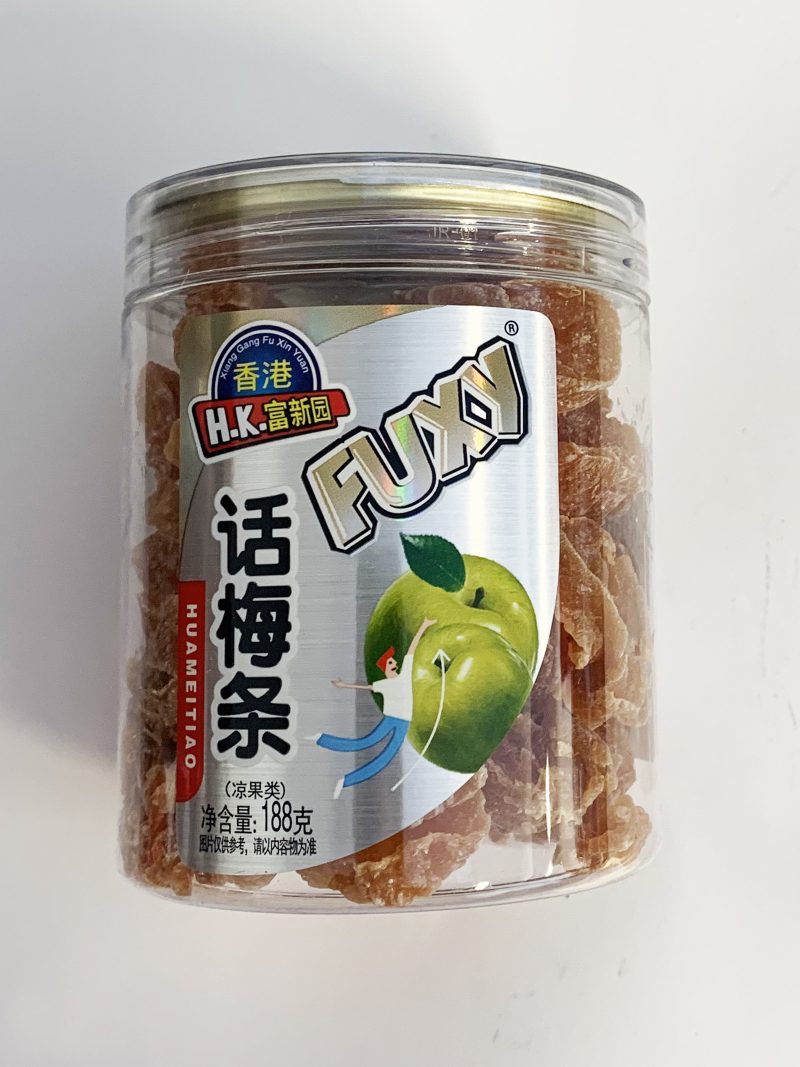 富新园话梅条 (罐装)188G*24 FXY PRESERVED PLUM STRIPS