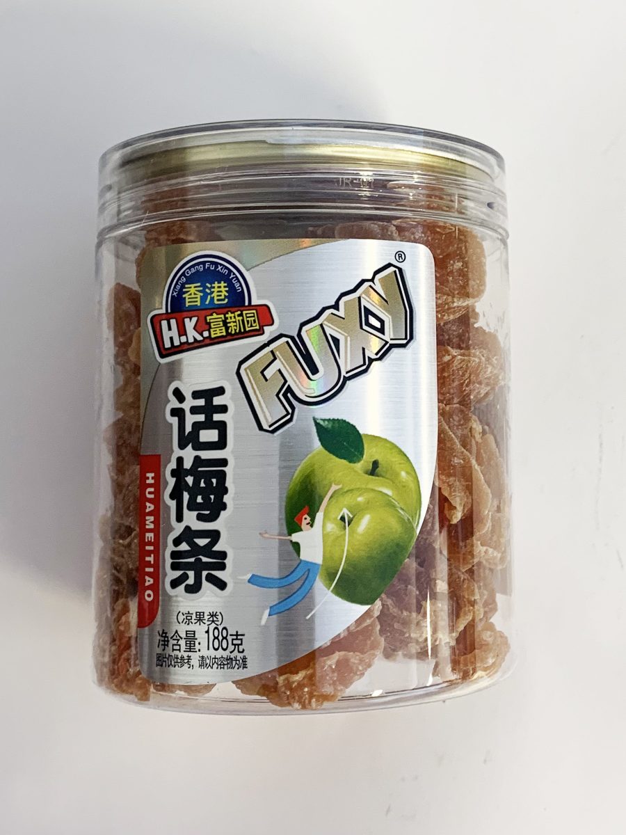 富新园话梅条 (罐装)188G*24 FXY PRESERVED PLUM STRIPS