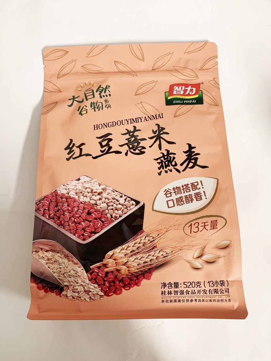 智力红豆薏米燕麦520G*12 ZLPP REDBEAN BARLEY OATMEAL SACHET
