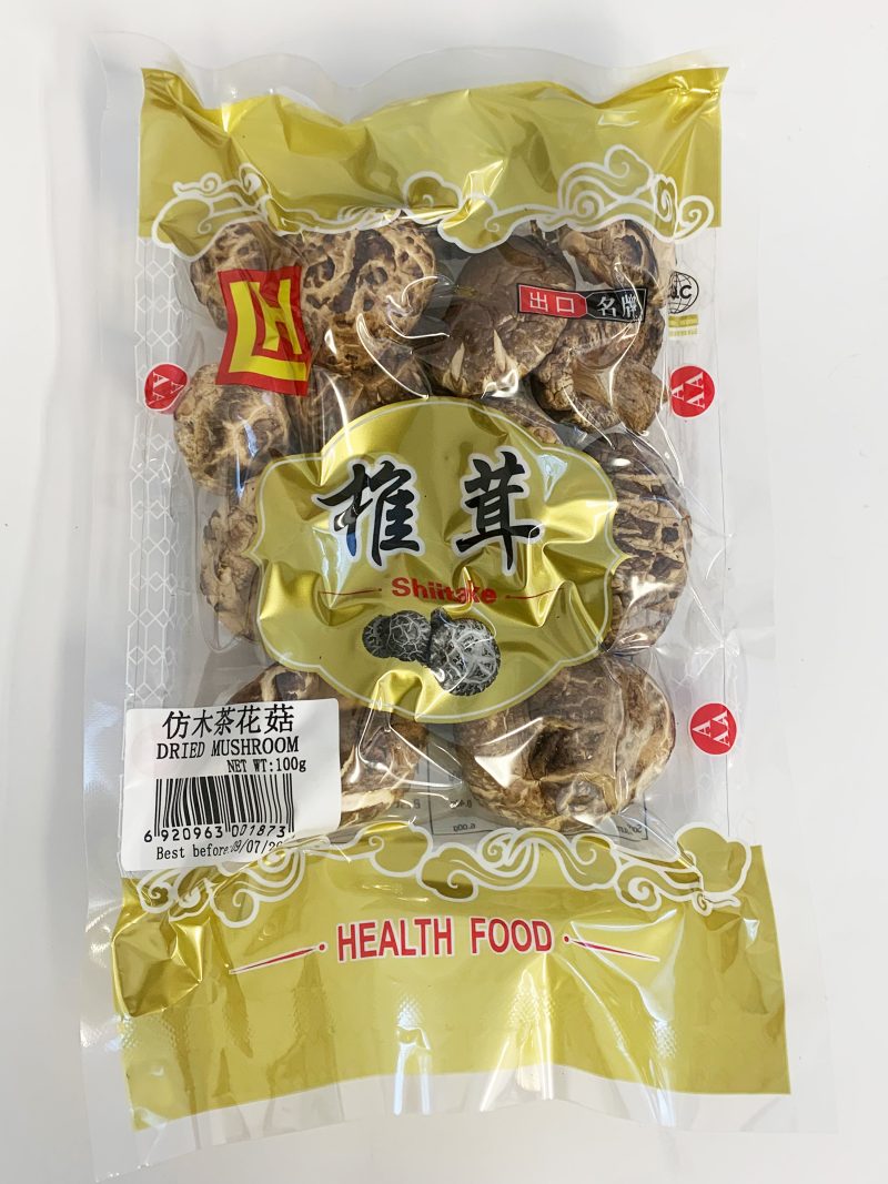 年兴仿木茶花菇4-5CM 100G*90 LH DRIED TEA FLOWER MUSHROOM