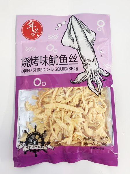 年兴烧烤鱿鱼丝56G*40 LH ROASTED SQ BBQ
