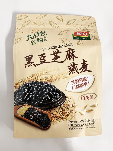 智力黑豆芝麻燕麦520G*12 ZLPP BLACKBEAN SEASAME OATMEAL SACHET