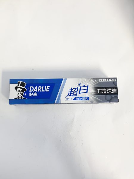 黑人超白竹炭深洁牙膏190G*12*4 DARLIE WHITENING TOOTHPASTE