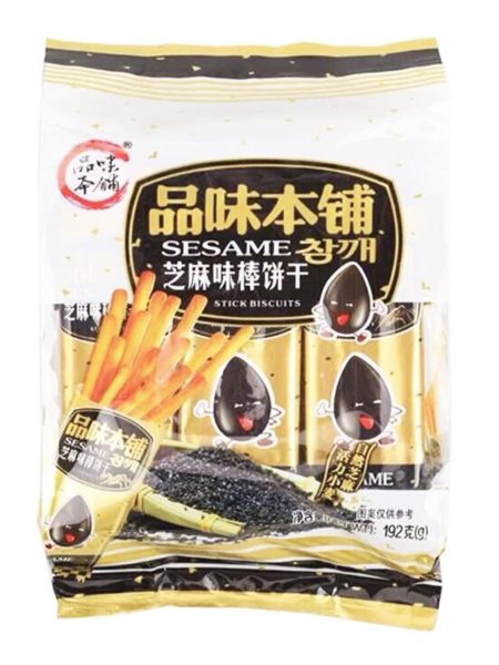 品味本铺芝麻味棒饼干192G*12PWBP  SESAME STICK BISCUITS