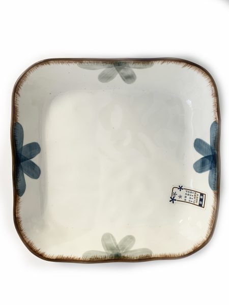 晋宝墨蓝8英寸正方深盘1*36 JBY INK BLUE 8" SQUARE PLATE