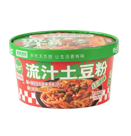 田小花流汁土豆粉-红油味291G*18  TXH POTATO NOODLES WITH CHILLI OIL