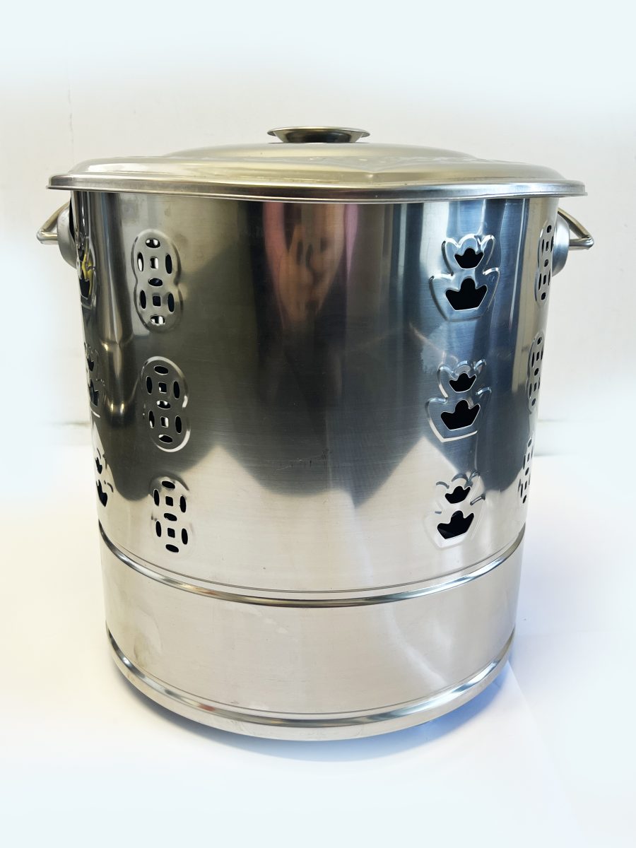 钢桶及盖(中号)拜神用 STEEL BARREL WITH HANDLES PLUS NET & LID M