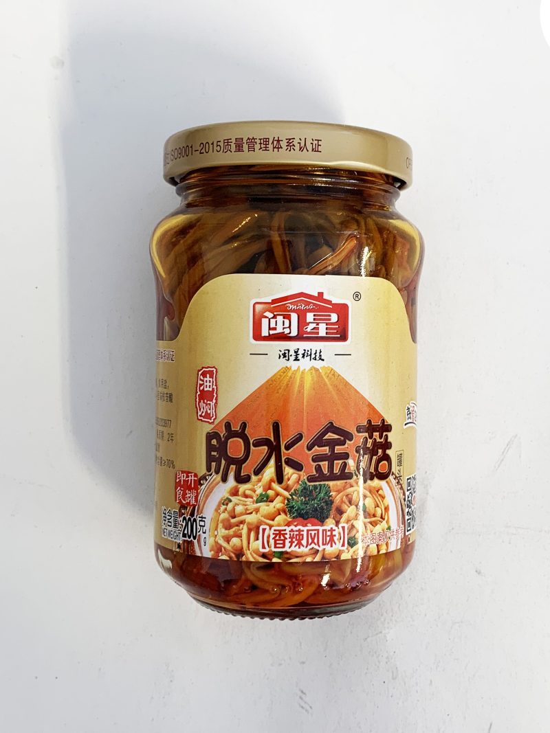 闽星脱水金针菇200G*12  MX  JZ MUSHROOM IN CHILLI OIL