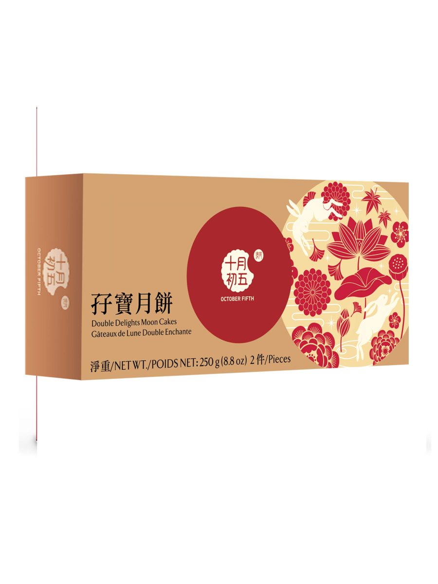孖宝月饼250G*24 (蛋黄白莲蓉, 五仁月饼125G各1个) 5thOCT DOUBLE DELIGHTS