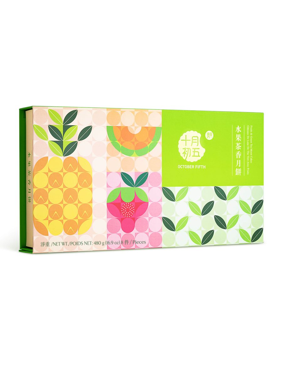 水果茶香月饼480G*12 (凤梨，哈密瓜，草莓，绿茶60G各2个) 5thOCT ASSORTED FRUITY MOONCAKE