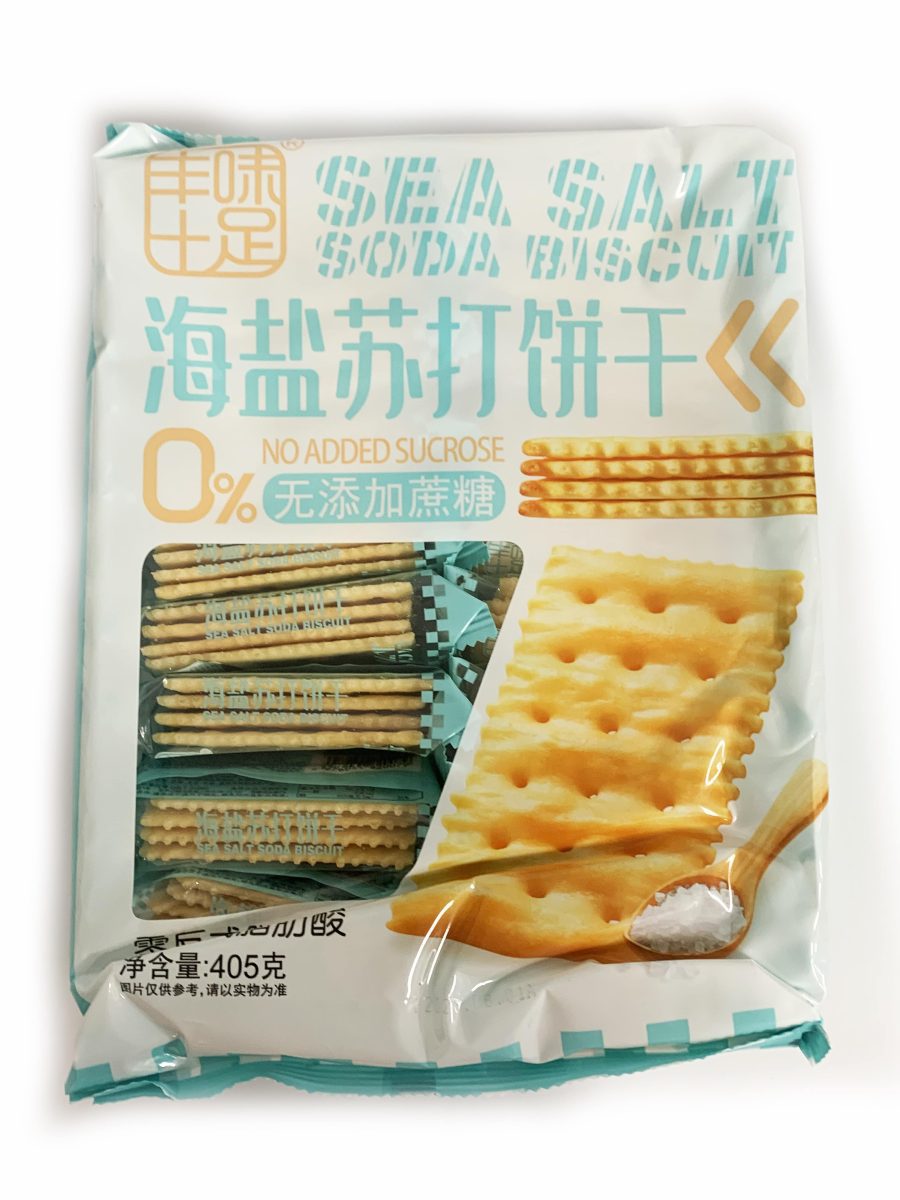 丰味十足海盐苏打饼干405G*12  FWSZ SEA SALT SODA BISCUIT