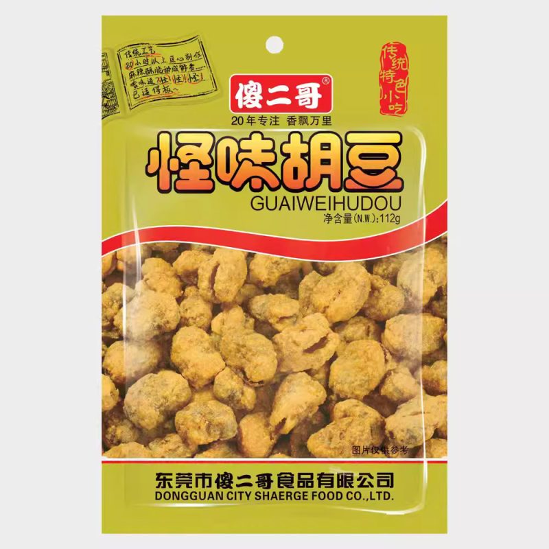 傻二哥怪味胡豆112G*70  SEG ROASTED BRD BEANS