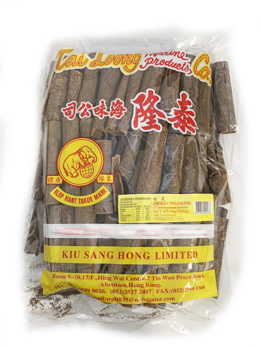 泰隆牌桂皮10CM  1KG*20   TL DRIED CINNAMON (CINNAMOMUM CASSIA)
