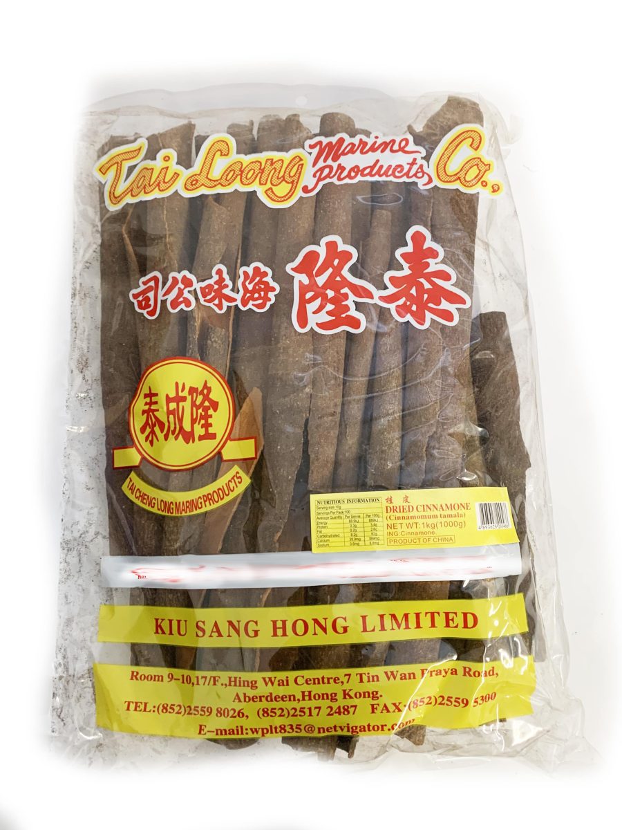 泰隆牌桂皮(大支)1KG*20 TL DRIED CINNAMON (CINNAMOMUM CASSIA)