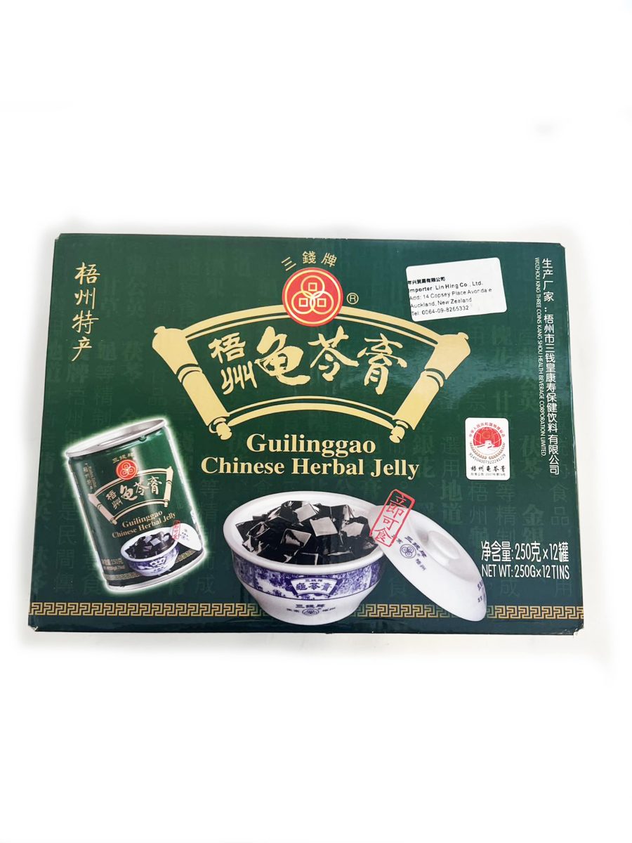 三钱牌原味即食龟苓膏250G*12*48   3COIN GRSJLY ORG