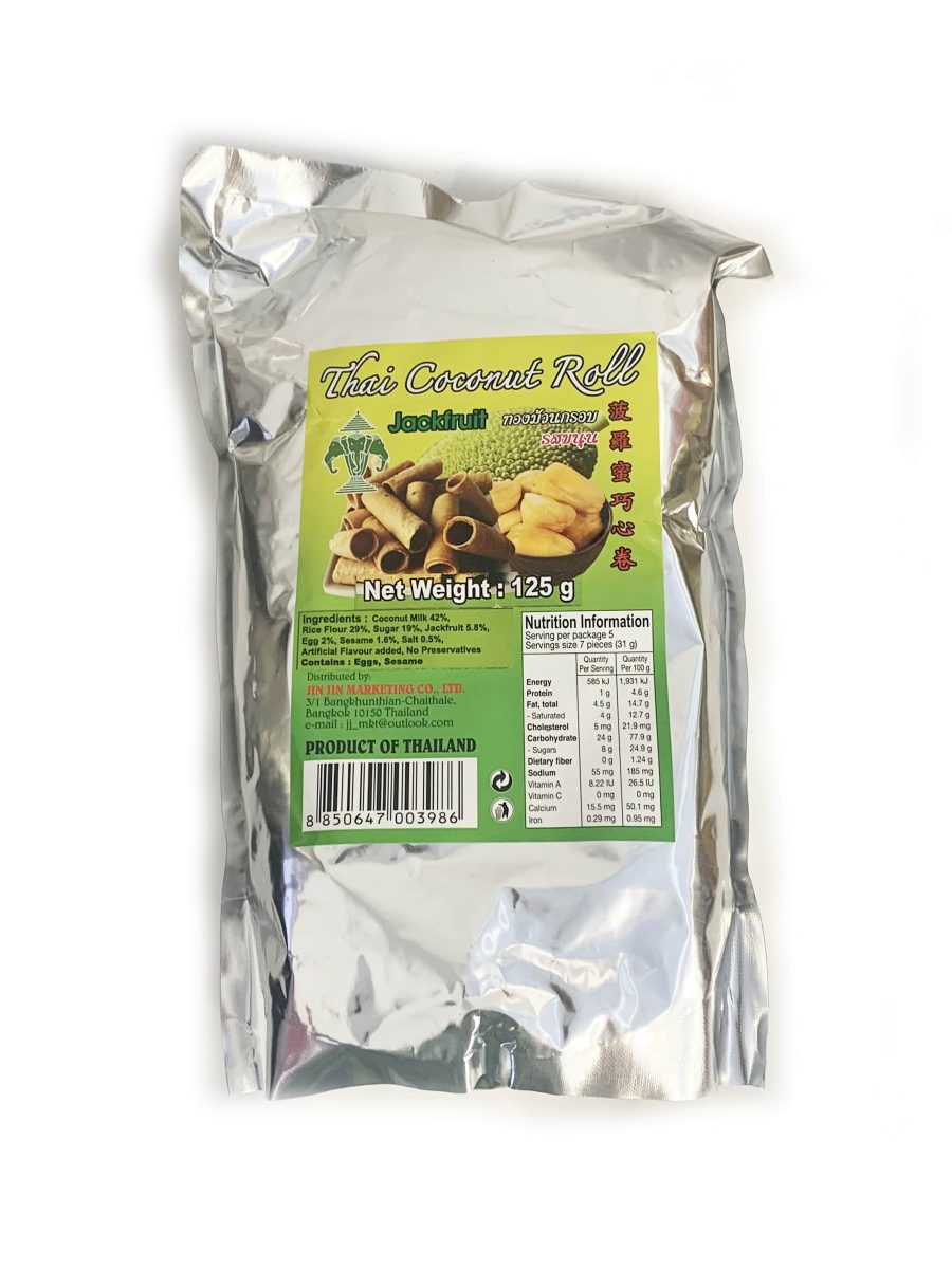 菠萝蜜巧心卷125G*24  3E CCNUT ROLL JFT FLV