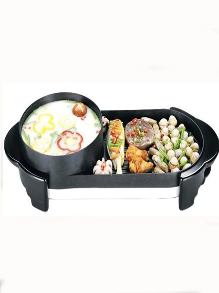 涮烤一体鸳鸯锅1*4 BBQ HOT PLATE & STEAMPOT