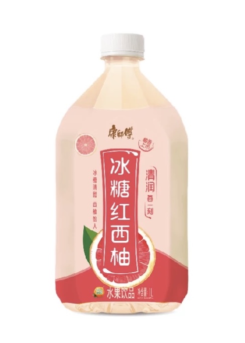 康师傅冰糖红西柚1L*12 KSF ROCK SUGAR RED GREAPEFRUIT DRINK