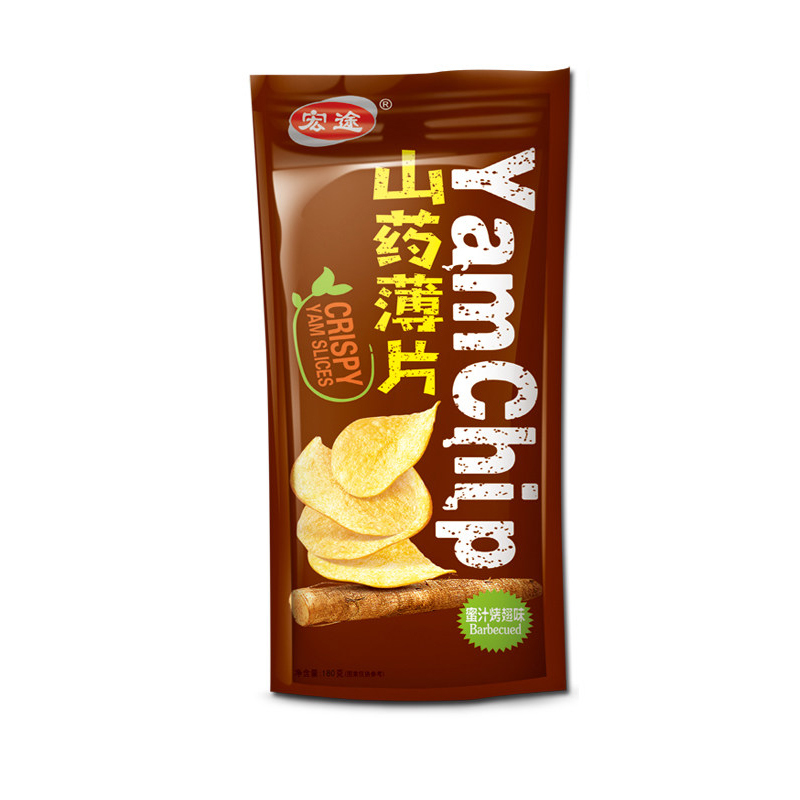 宏途山药脆片蜜汁烤翅味90G*40 HT YAM CHIP BBQ CHKN