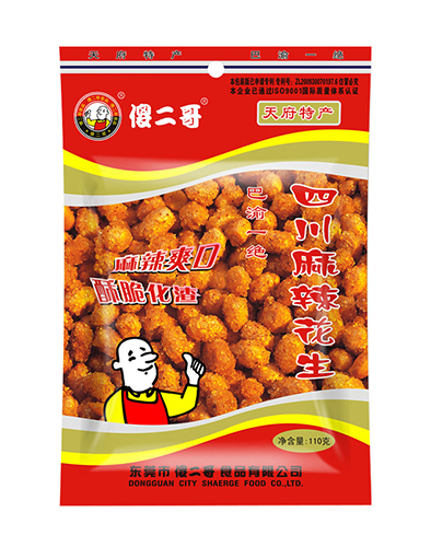 傻二哥四川风味麻辣花生110G*70 SEG SC HOTSPICY PEANUTS