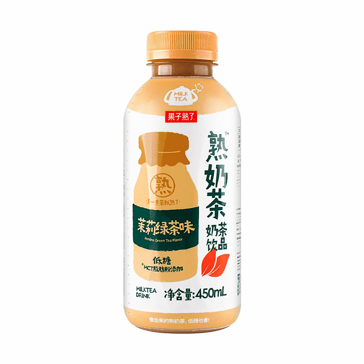 果子熟了-熟奶茶茉莉绿茶味450ML*15 GZSL COOKED MILK TEA JASMINE GREEN TEA FLV