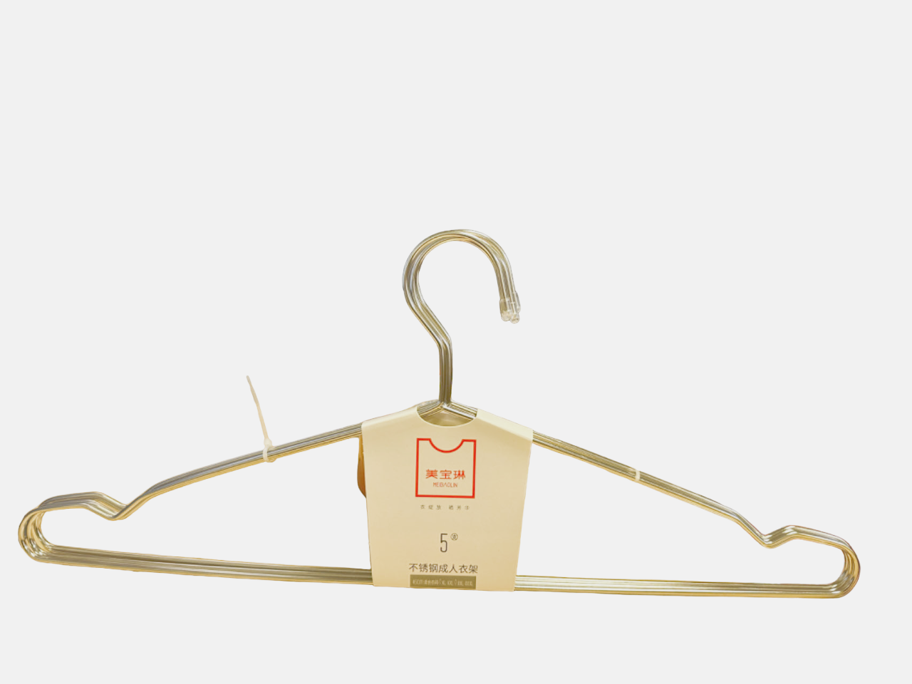 美宝琳LS3063不锈钢45CM成人衣架5PCS MBL STAINLESS STEEL HANGER