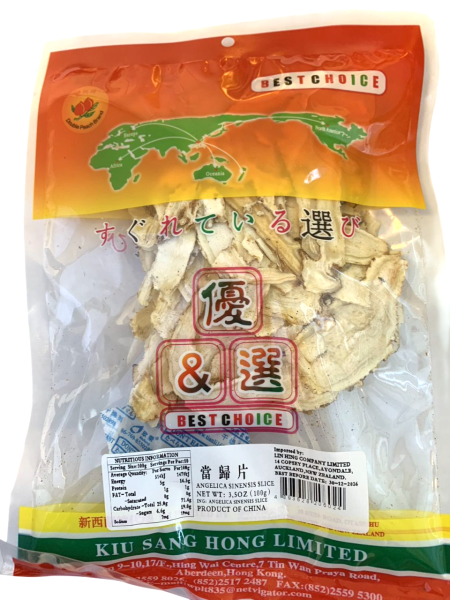 双桃牌当归片100G*100 DP DRIED DONG QUAI SLICE