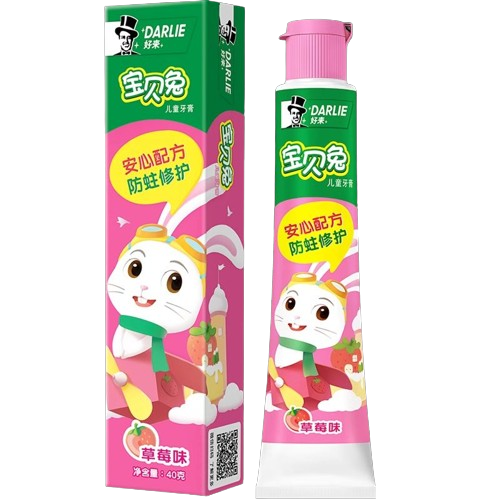 好来(原黑人牌)儿童牙膏-草莓味40G*12*4 DARLIE CHILDREN T/PASTE STWBRY FLV