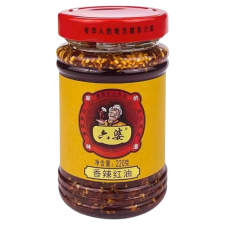 六婆香辣红油220G*12 LP SPICY RED OIL