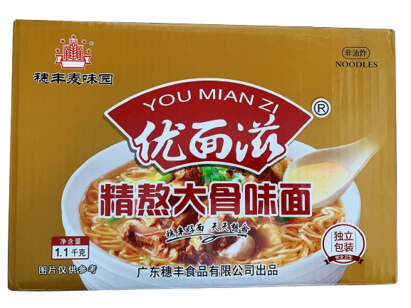 穗丰优面滋精熬大骨面1.1KG  SF YMZ STEWED PORK BONE FLAVOR  NOODLES
