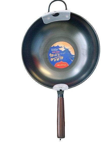 顺锦3439 34cm精铁新一代炒锅1*15 SJ 3439 34cm FINE IRON NEW GENERATION FRYING PAN
