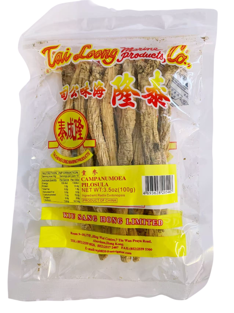 泰隆牌党参100G*100   TL DANG SHENG (CONDONOPSIS PILOSULA)