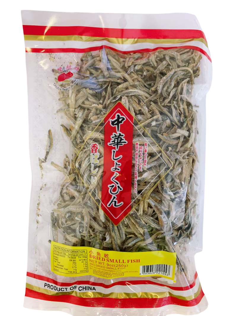 双桃牌小鱼干250G*40 DP DRIED SMALL FISH