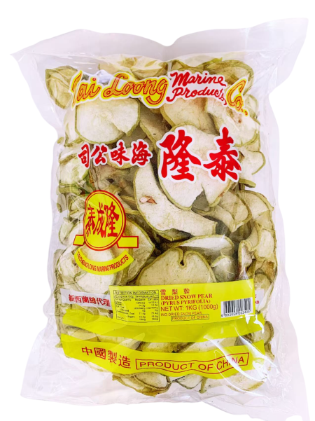 泰隆牌雪梨干1KG*20 TL DRIED SNOW PEAR