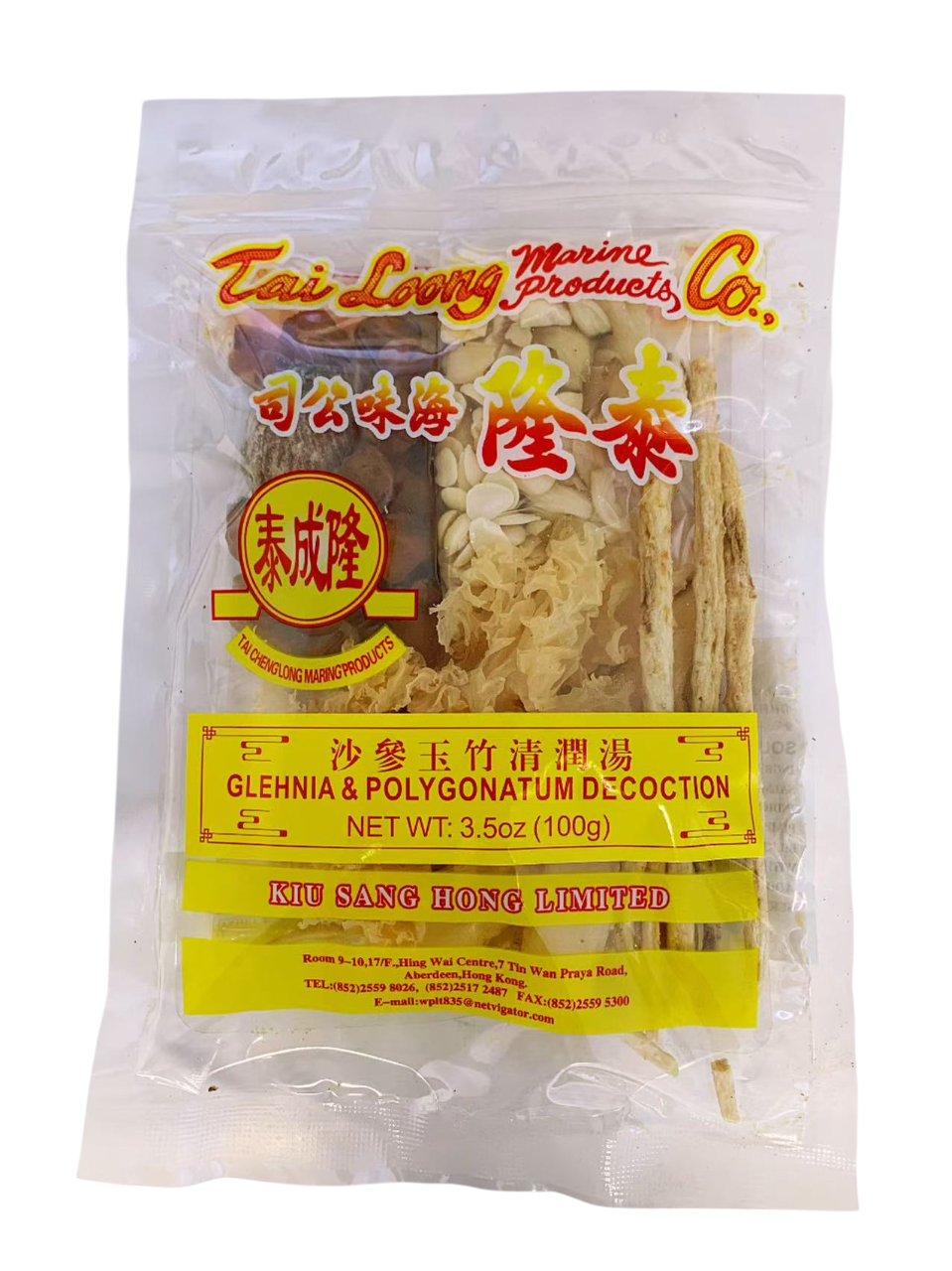 泰隆牌沙参玉竹清润汤100G*100 TL GLEHNIA & POLYGONATUM DECOCTION