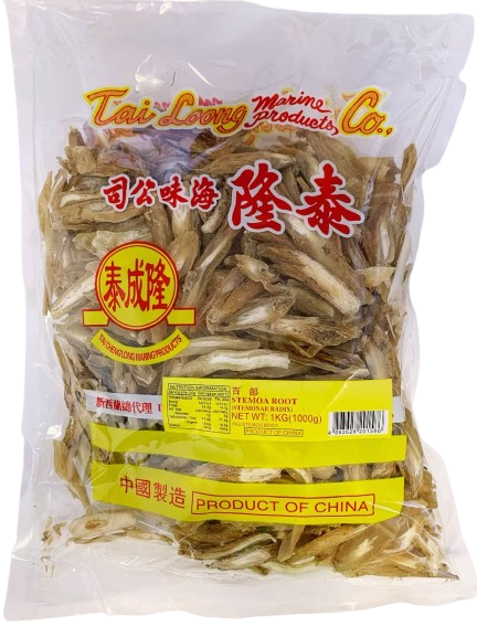 泰隆牌百部1KG*20 TL STEMONA ROOT (STEMONAE REDIX)