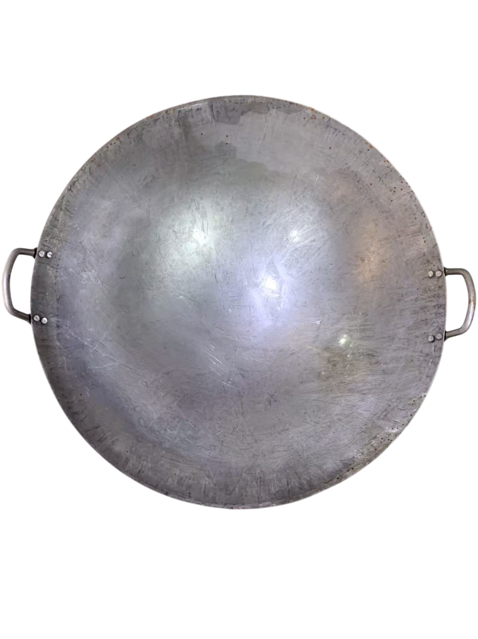 15寸8粒孖钉双耳圆底铁锅1*18 15" IRON WOK