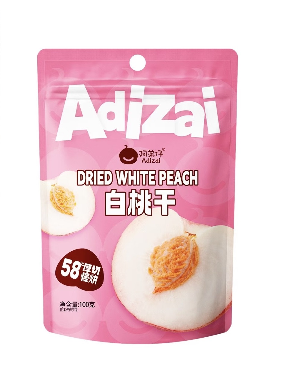 阿弟仔白桃干100G*30  ADIZAI DRIED WHITE PEACH