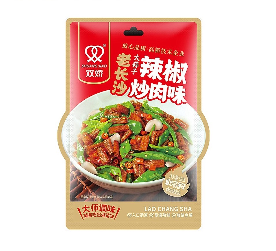 双娇牌老长沙辣椒炒肉蒜香味58G*60  SJ LCS GARLIC AND PEPPER FRIED MEAT FLAVORING