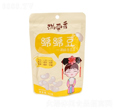 满栗香绵绵豆(白芸豆)68G*40    MLX SEASONED WHITE KIDNEY BEANS